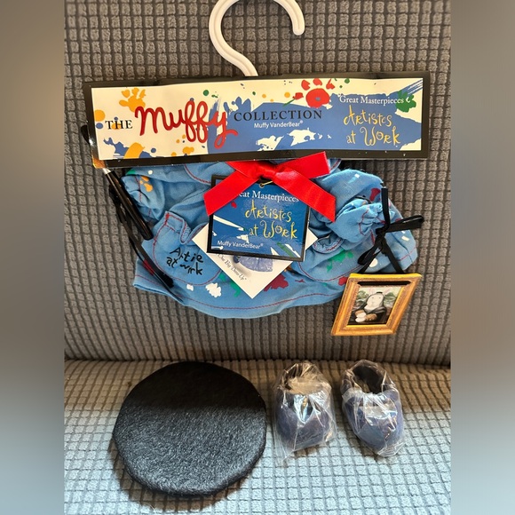 NWT 8” Muffy Vanderbear with 3 NWT outfits, dress up mirror, tank top and skirt - Picture 2 of 5